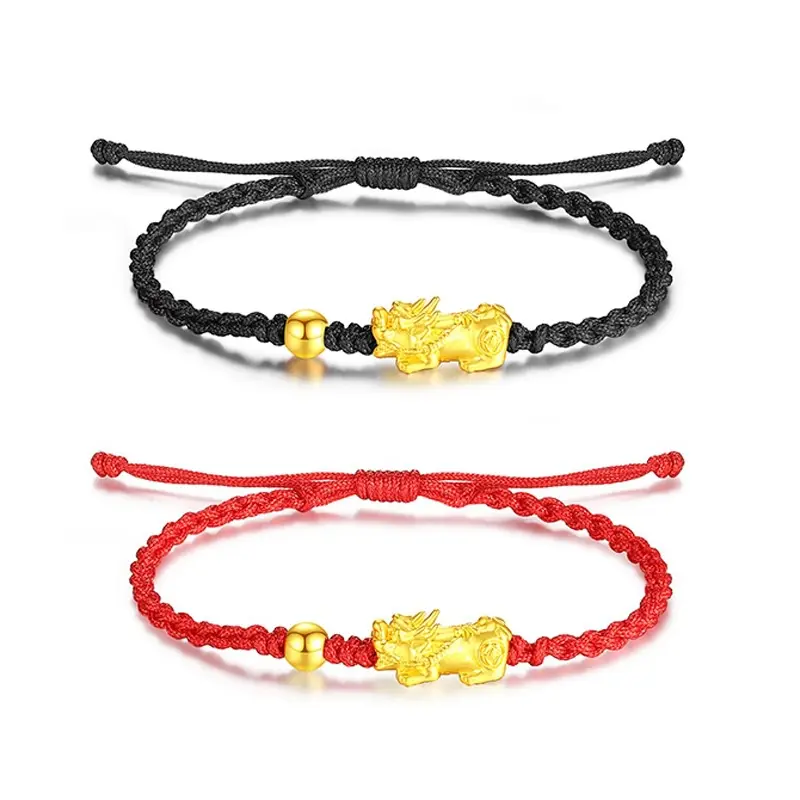 Vòng Tay Tỳ Hưu Zhaocai, Dây Đỏ Và Dây Đen, Dành Cho Nam Và Nữ 4