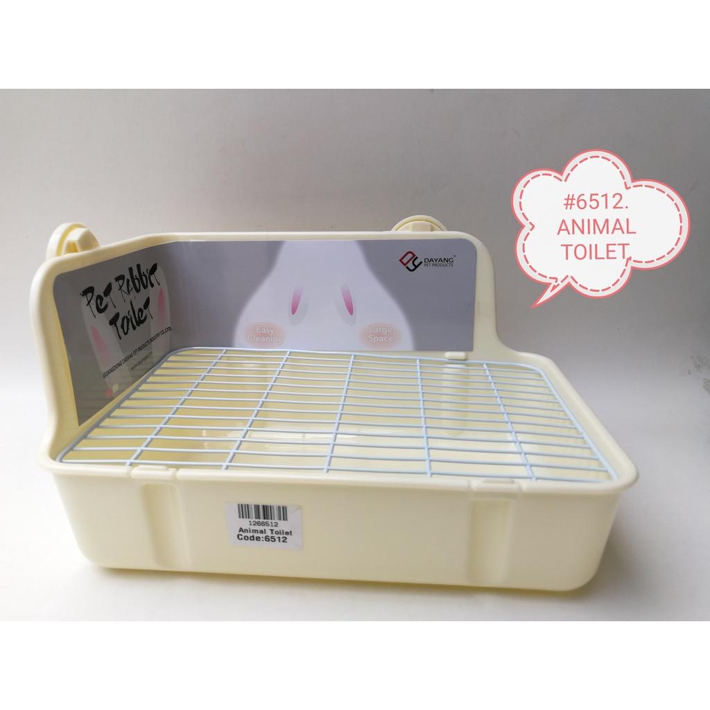 (1xPcs) 6512 Rabbit Toilet Litter Tray Potty Rack [Random Color] Tandas Arnab