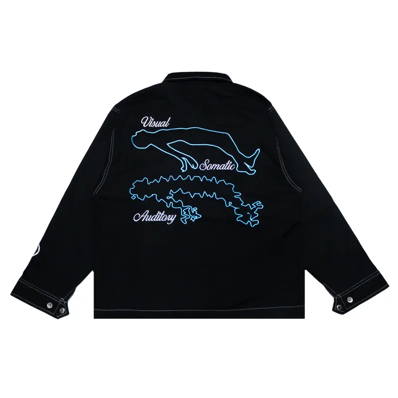 Bitsnbobs76 Boxy Work Jacket Black Hypno 0