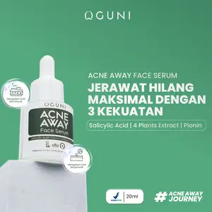 Oguni Skincare Acne Away Face Serum Wajah Berjerawat | Salicylic Acid, 4 Plants Extract, Pionin | Menyembuhkan Jerawat, Kemerahan, Menenangkan Kulit