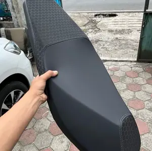 kulit/sarungjok motor TERBARU motif HEXAGON copy MBtech carrera carbon JAHIT TENGAH ALL MOTOR spiral/dragonskin