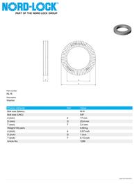 Gambar Nord-Lock Wedge Locking Washer, NL1286-5 M16 dari BIMURA PUTRA PERSADA Kota Surabaya 4 Tokopedia