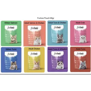 Furlove Pouch 80 gr Wet Food Makanan Kucing Bamboo Poultry & Petshop