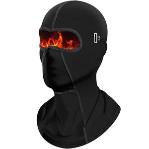 ​​​​​Balaclava térmica para motocicleta bajo casco - WindArmor® Mascarilla con forro de vellón para deportes de nieve y conducción urbana, diseño de capucha de calavera con integración de cubierta para el cuello​​