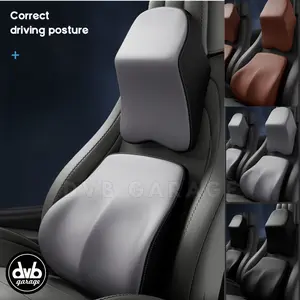 BANTAL MOBIL ERGONOMIC HEADREST SUTRA SUSU PUNGGUNG BANTALAN LEHER SANDARAN FOAM LUMBER