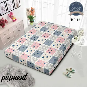 Sarung Kasur Busa Resleting Motif Bunga Mawar dan Aethetik Garis Garis Karakter Ukuran 80x200 90x200 100x200 120x200 140x200 160x200 180x200