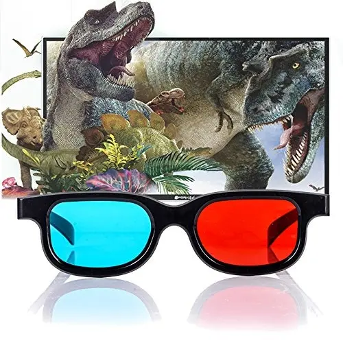 Kacamata 3D Glasses Plastic Frame H3 Merah Biru Film 4D Movie HD Movie Cinematic 6