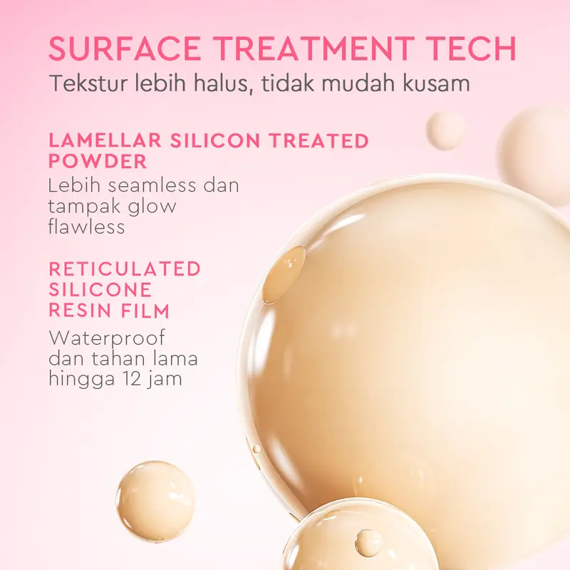 【New】Glad2Glow Perfect cover cushion refill dengan kandungan skincare mencegah kekusaman dan kulit kering sepanjang hari G2G Concealer Foundation Wajah Extract Mencerahkan Lasting Compact 5