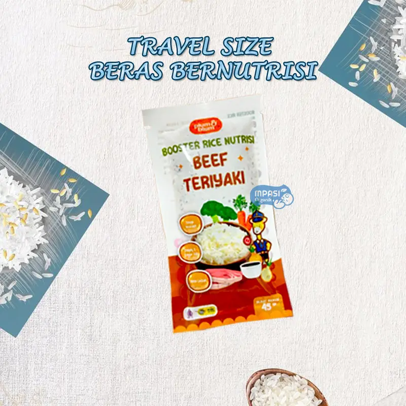 Plum & Blum Beras Mpasi BB Booster Nutrisi Double Prohe Travel Size - 45 gr / Beras Mpasi Bayi 2