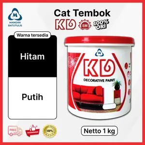 Cat Tembok KD Decorative Paint 1 kg Putih Interior Eksterior Anti Jamur Lumut Tidak Berbau 100% Original