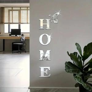 Conjunto de decoración de pared con espejo acrílico, tema espacial para sala de estar, colgante de lujo, instalación DIY fácil, ajuste universal, sin advertencia según la Proposición 65 de California.