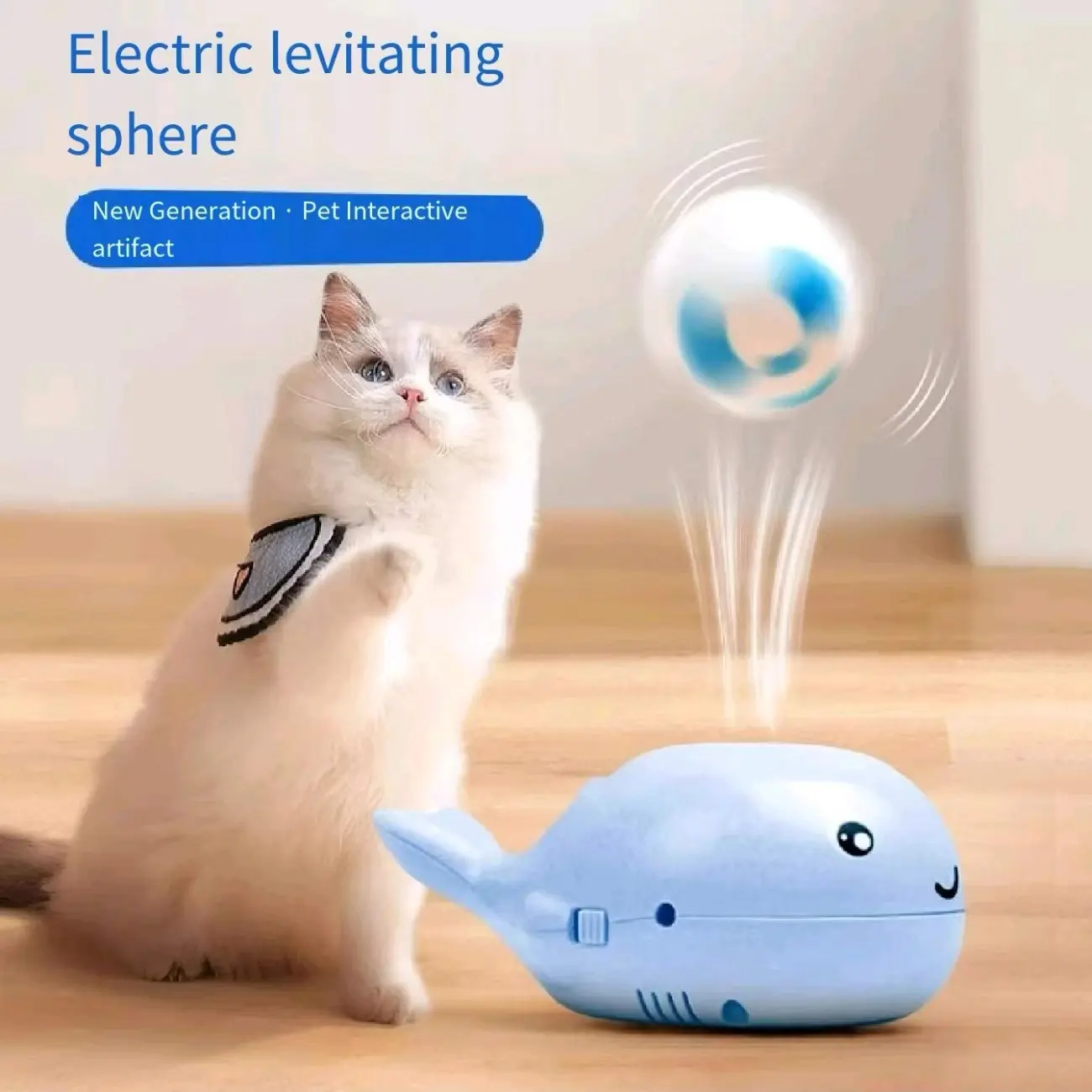 Whale Suspension Cat Toy Electric Teasing Cat Self Fun Soothing Tool Pet Supplies Puzzle Exhausting Physical Suspension Ball