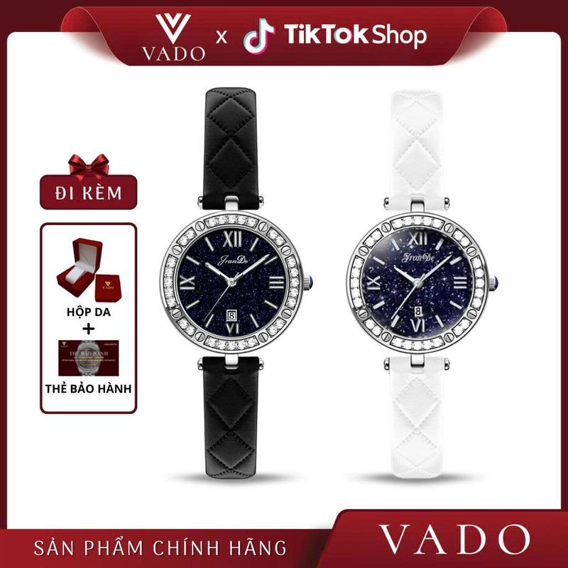   LIVE - DH9820J  Đồng Hồ Nữ Mặt Tròn Mặt Đính Viền Đá Sang Chảnh - DHJ9820 JRANDE 
