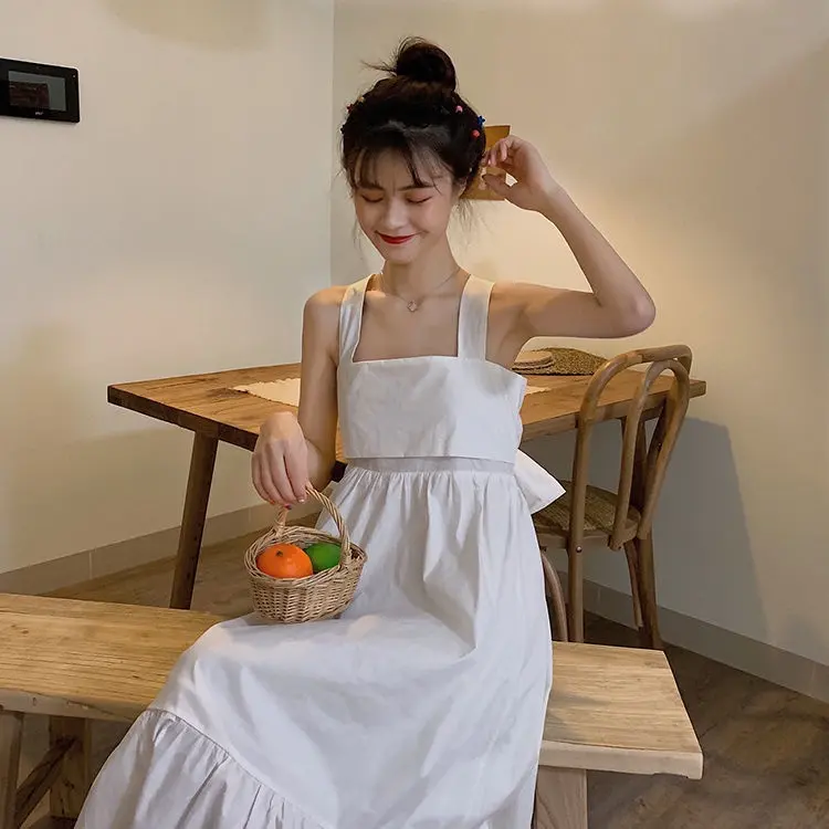 Gladis Midi Dress Wanita Korean Style | Midi Pita Belakang Rayon Twill | Midi Dress Polos 6