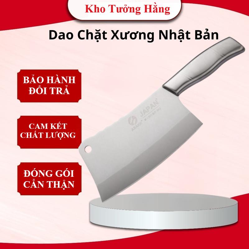  Dao Chặt Xương Nhật Bản Inox Siêu Bén chặt gà vịt băm thịt làm bằng inox sạch sẽ bền bỉ và an toàn bếp 