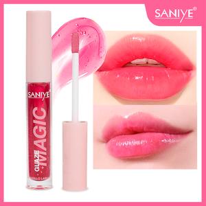 SANIYE MAGIC LIP OIL-brillo labial magico ,cambia color según tu PH a rosa ,rojo o naranja ,aroma dulce,hidratantes de larga duración,iluminan los labios con un efecto natural