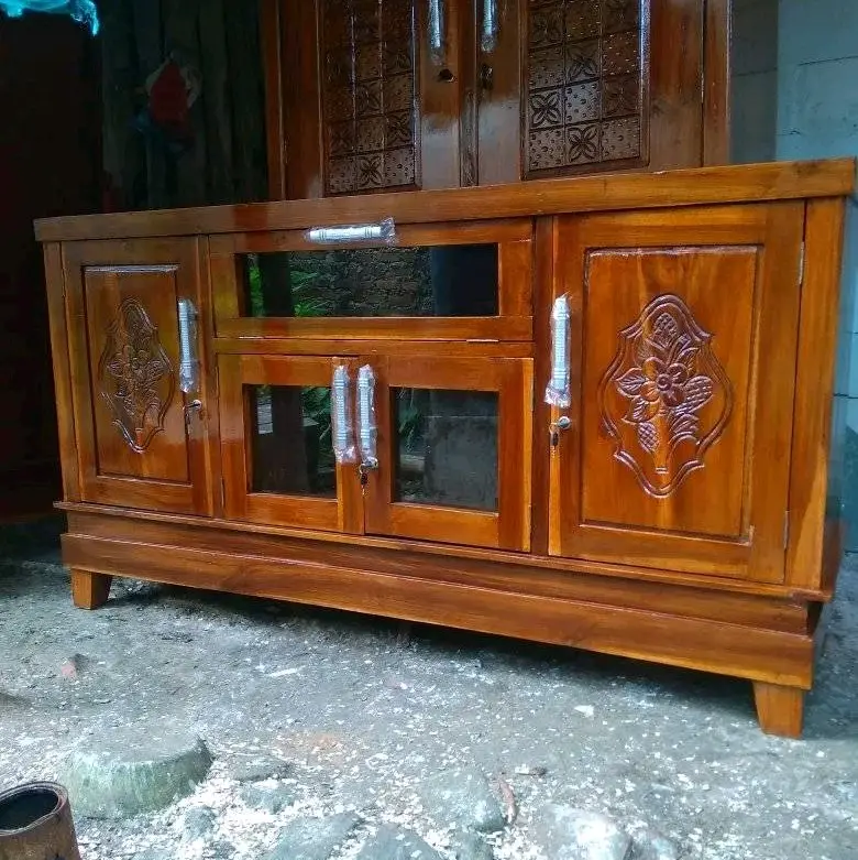 Diswar bupet tv ful kayu jati asli/cahayajatifurniture
