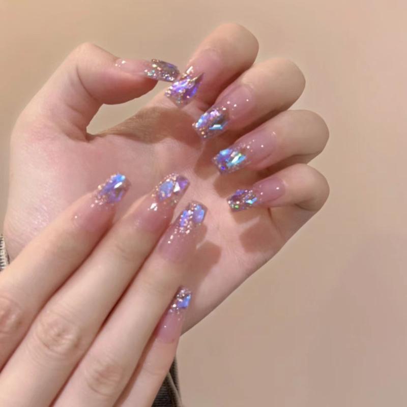 Product Introduction of [Free Jelly Glue] French Manicure Short False Nails Manicure Fake Nails Fake Nails Cute Fake Nails Angry Nails Short Nail Polish 13