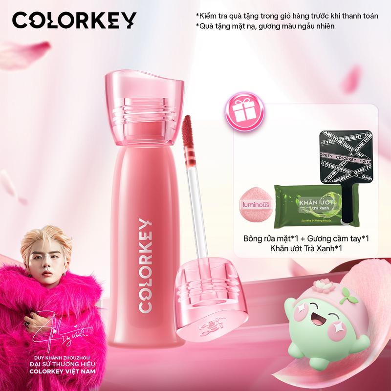   EX-KOL  Son COLORKEY Soft Matte Water Tint Phiên Bản Nâng Cấp Bền Màu Chất Son Ẩm Mịn Như Sương 2.5g 