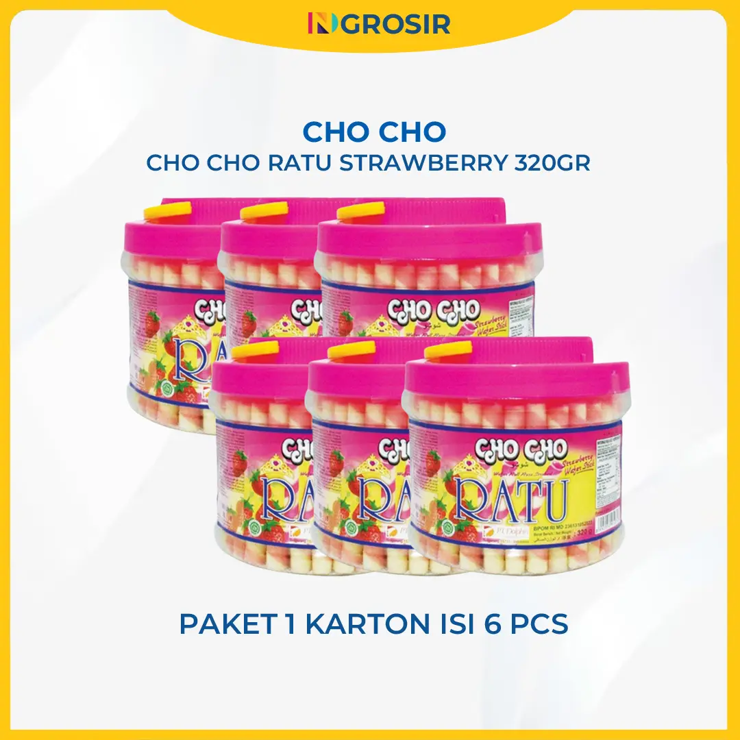 Cho cho Ratu 320gr Strawberry 1 Karton