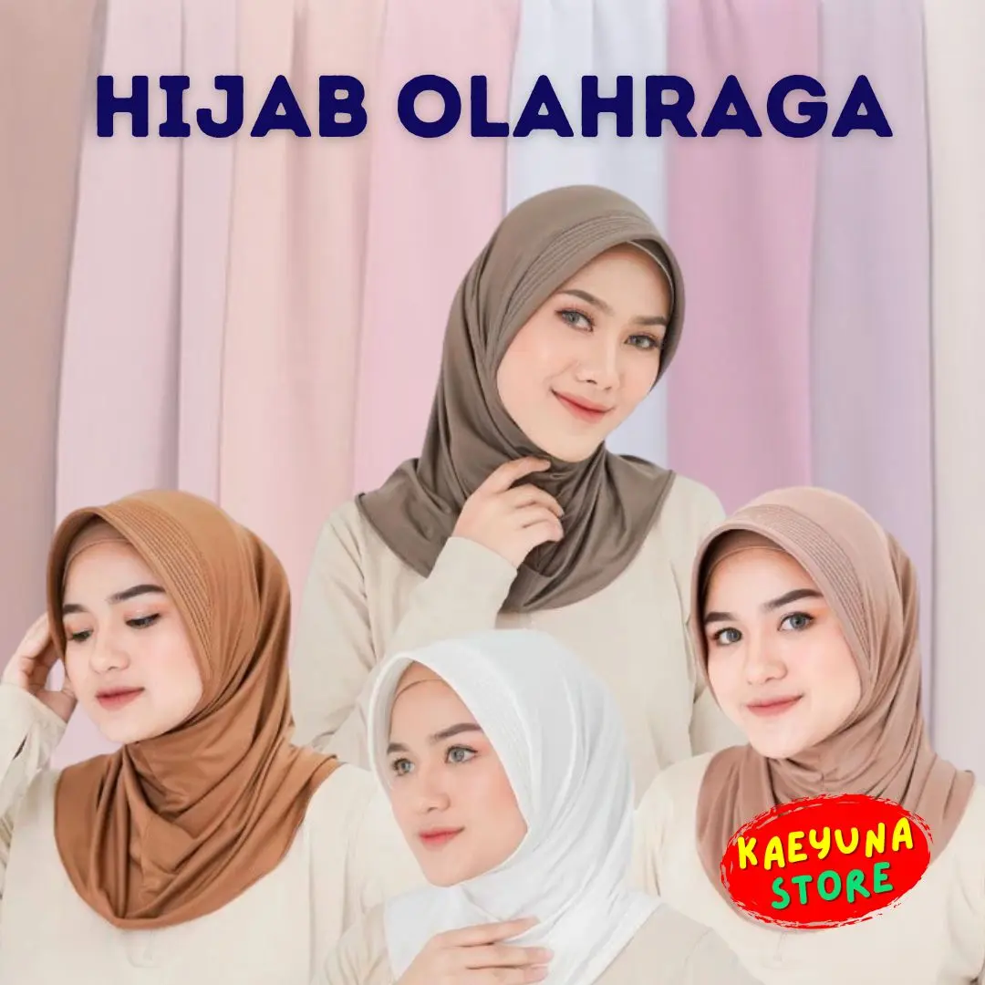 Hijab Sport Instan Wanita Muslimah Dewasa