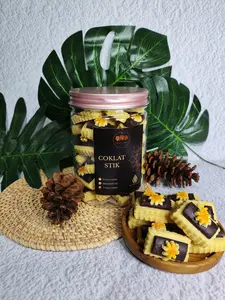 KUE KERING COKLAT STIK HOMEMADE TOPLES TABUNG 600 ML 800 ML MAKANAN CAMILAN KUE LEBARAN Halal Premium Chocolate Snacks