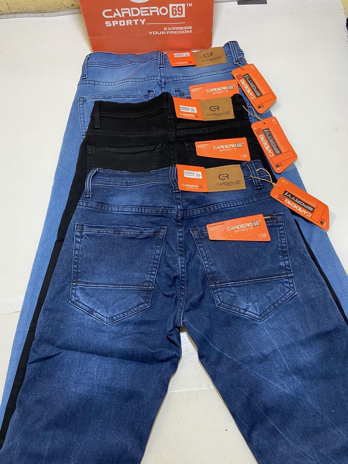 Celana jeans Cardero 69 sporty slim fit stret melar Panjang