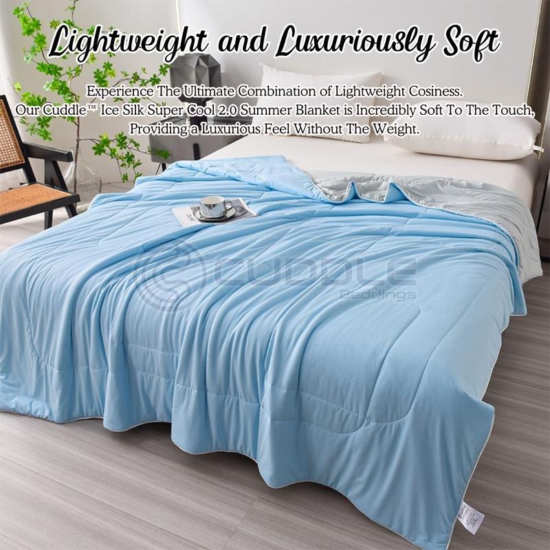 Product Introduction of Cuddle Ice Silk Super Cool 2.0 Summer Blanket / Super Cooling Icesilk Summer Blanket 19