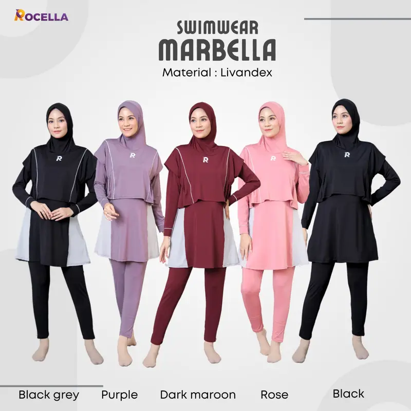 NEW LAUNCHING ROCELLA SWIMWEAR MARBELLA, BAJU RENANG MUSLIMAH 0