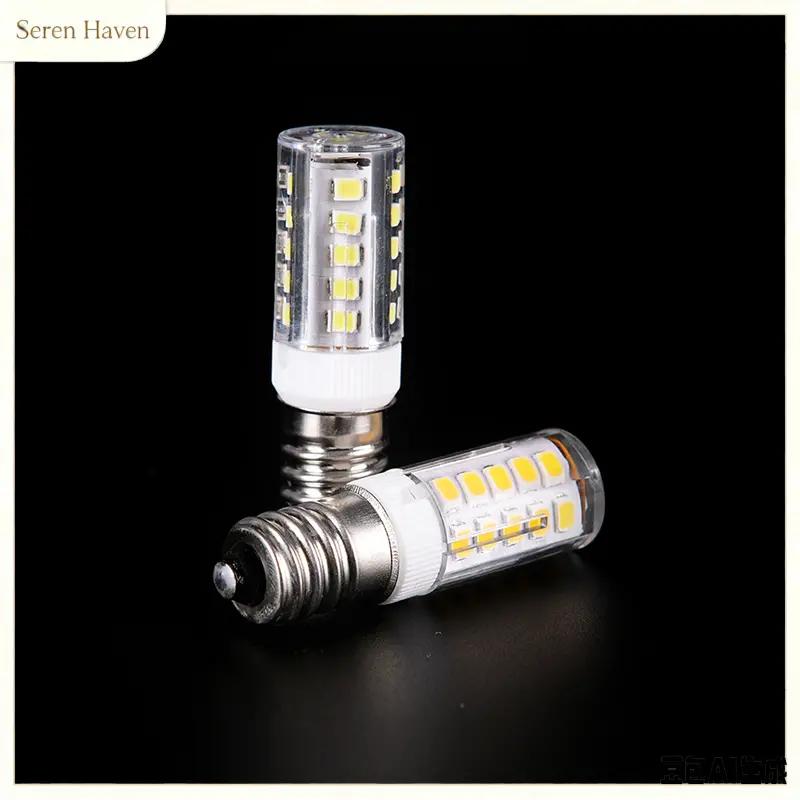 e12 / e14 mini dimmable LED đèn chiếu đèn chùm đèn chùm ánh sáng tủ lạnh tủ lạnh đèn đèn e12 e14 220V bóng đèn