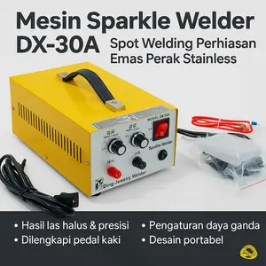 Mesin Spot Welder Perhiasan DX-30A – Sparkle Welding 30A untuk Emas, Perak, Stainless, Titanium Logam