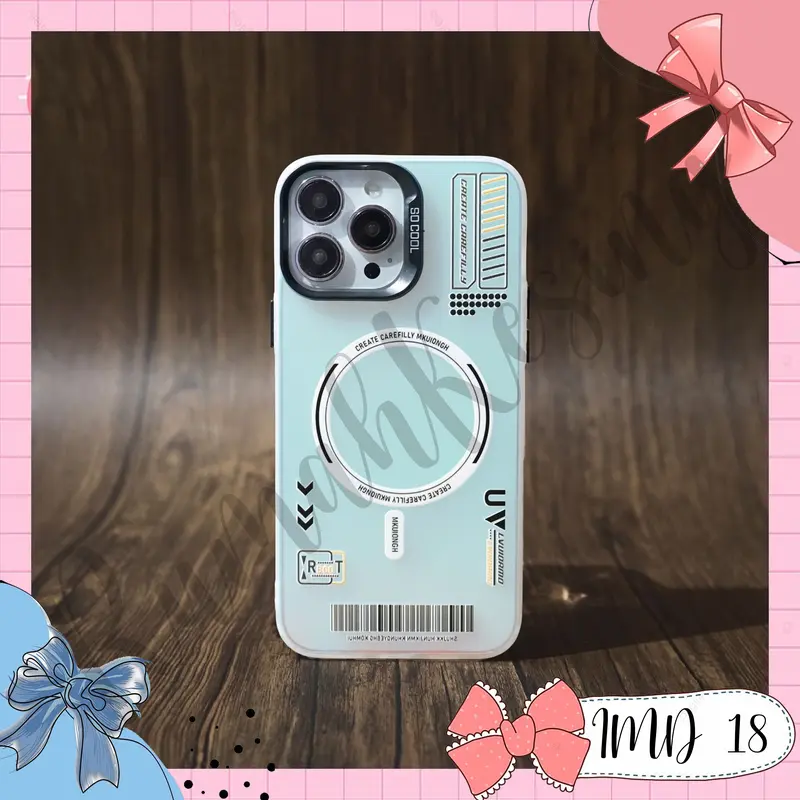 Case Hp IMD Hologram Black Motif Magsafe [IMD - 18] Untuk Semua Tipe Hp IMD BLACK 5
