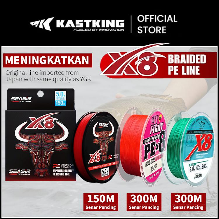 [OFFICIAL] Kastking 8 Senar Pancing (150M/10-60LB) Fishing Lines 8 Untaian Kepang Senar PE Multifilamen Kualitas Jepang Senar Utama Kekuatan Tinggi 1