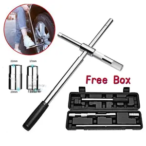 Kunci Roda Ban Mobil Palang X Kunci Sok 17 19 21 23 Telescopic Adjustable Car Tire Wrench Bukan Tekiro Universal Multifungsi