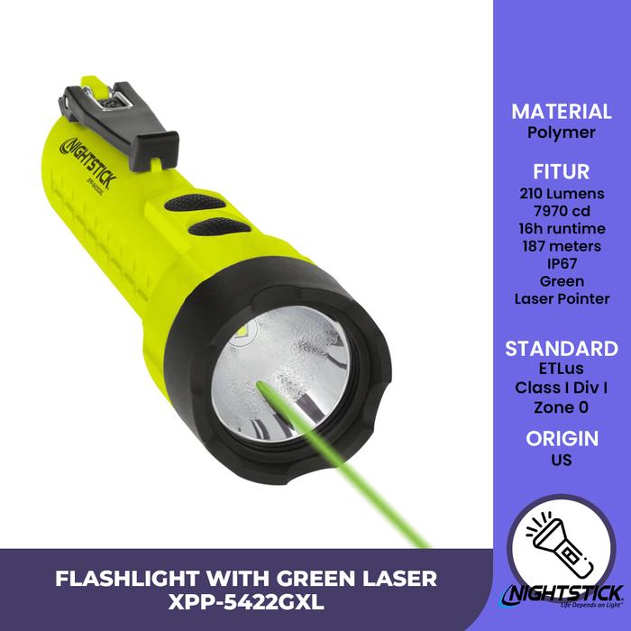 Gambar Senter LED Nightstick XPP-5422GXL Fitur Flashlight dan Laser 210 Lumen dari Sarana Pelindung Kerja Kota Tangerang Selatan Tokopedia