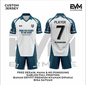 Jersey BLUE ANGEL biru putih Bisa Satuan Full Printing Free Custom EVM SPORTWEAR