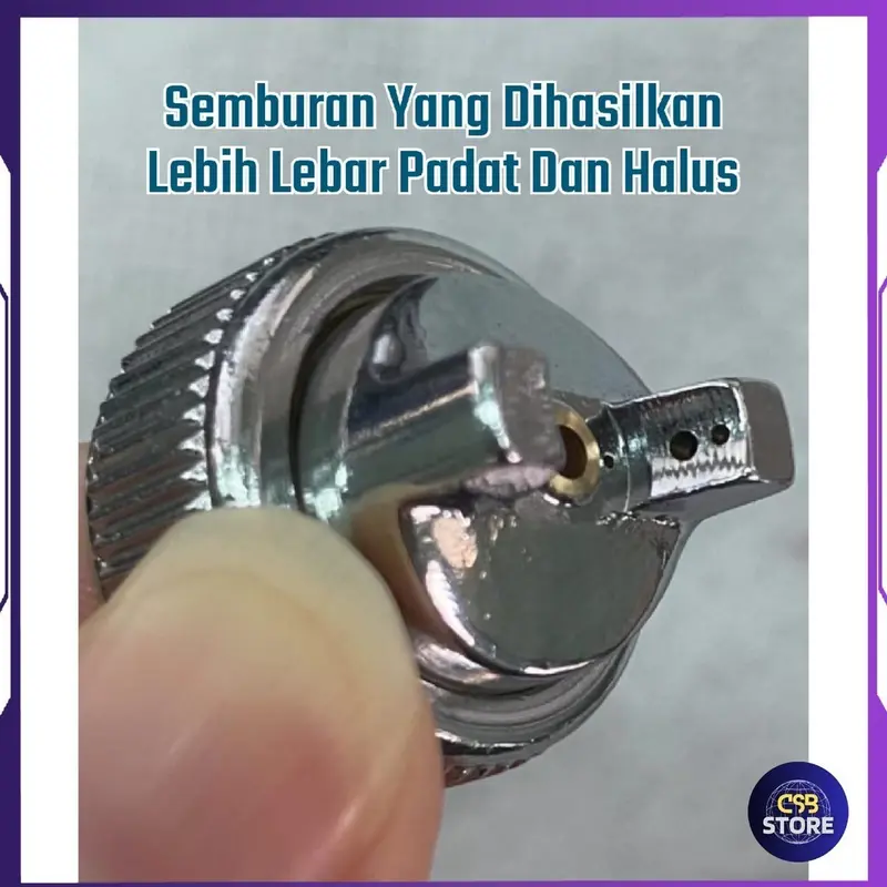 Set Spray Gun Auarita F3 Modif | F3 Standar Nozzle 0.5 | 0.8mm dan 1.0mm Dengan regulator filter udara dan coupler pf20 4