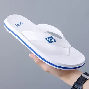Sandal Jepit Pria Fashion Kece Original Sendal Japit Cowok LGH Terbaru Bahan Karet Berkualitas Anti Slip Ringan Lembut di Kaki Hijau Hitam Putih
