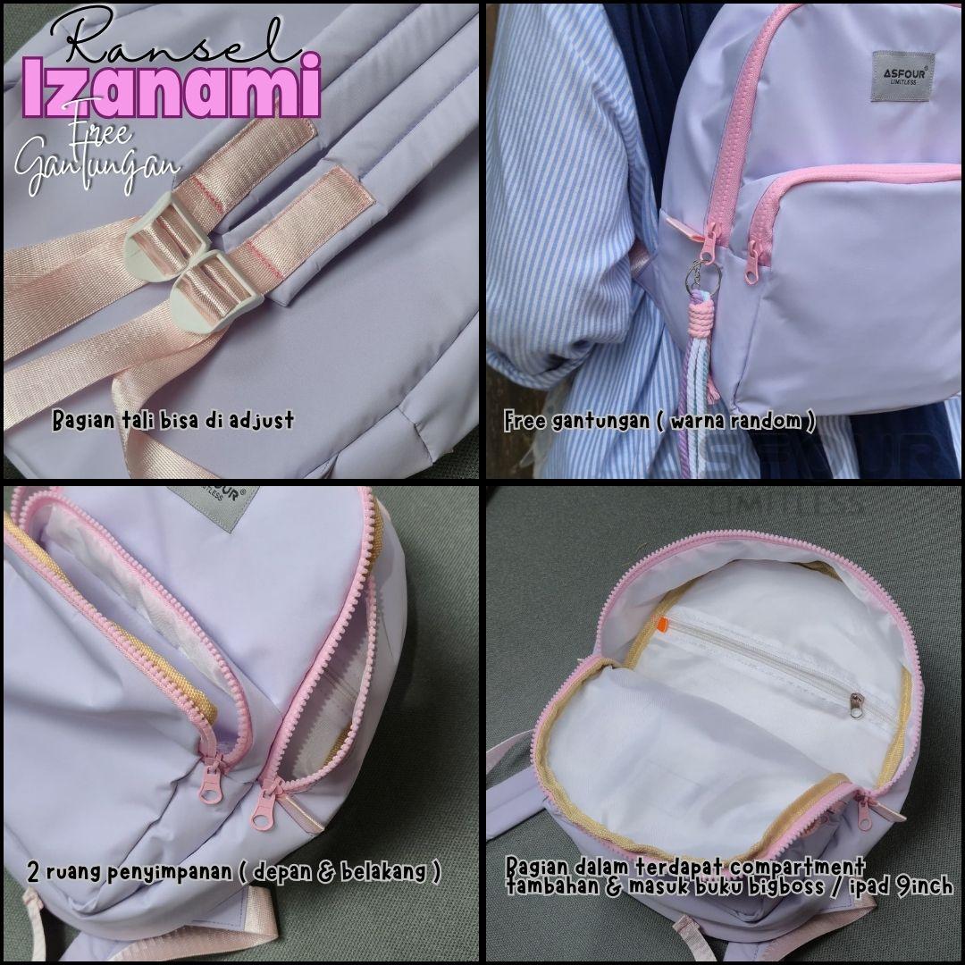 IZANAMI |  Asfour - Ransel Tas mini Anak remaja dewasa perempuan sekolah anti air Bags Wanita Backpack