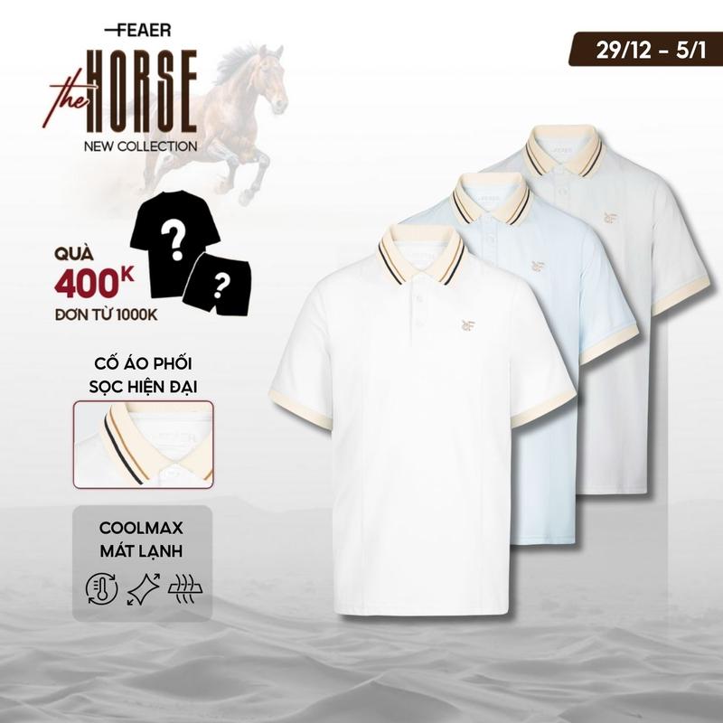   GIÁ CỰC TỐT Áo polo nam Coolin cổ bẻ vải Coolmax mát lạnh mềm mịn thấm hút tốt hoạ tiết thêu tỉ mỉ sang trọng thanh lịch - FEAER 