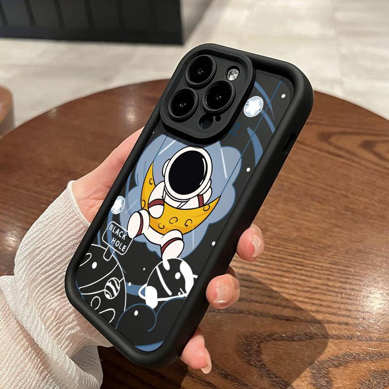 Casing Hp OPPO A7 OPPO A5s OPPO A12 OPPO A12S A11k Case silikon anti drop astronot skateboard Casing ponsel HP imut kartun Softcase Kesing 4