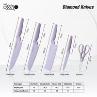 Gambar Pisau Dapur Steincookware Diamond & Amour Knives - [6 in 1 Pisau Set] - Pink dari Toko Perkakasku Os Kota Administrasi Jakarta Pusat 5 Tokopedia