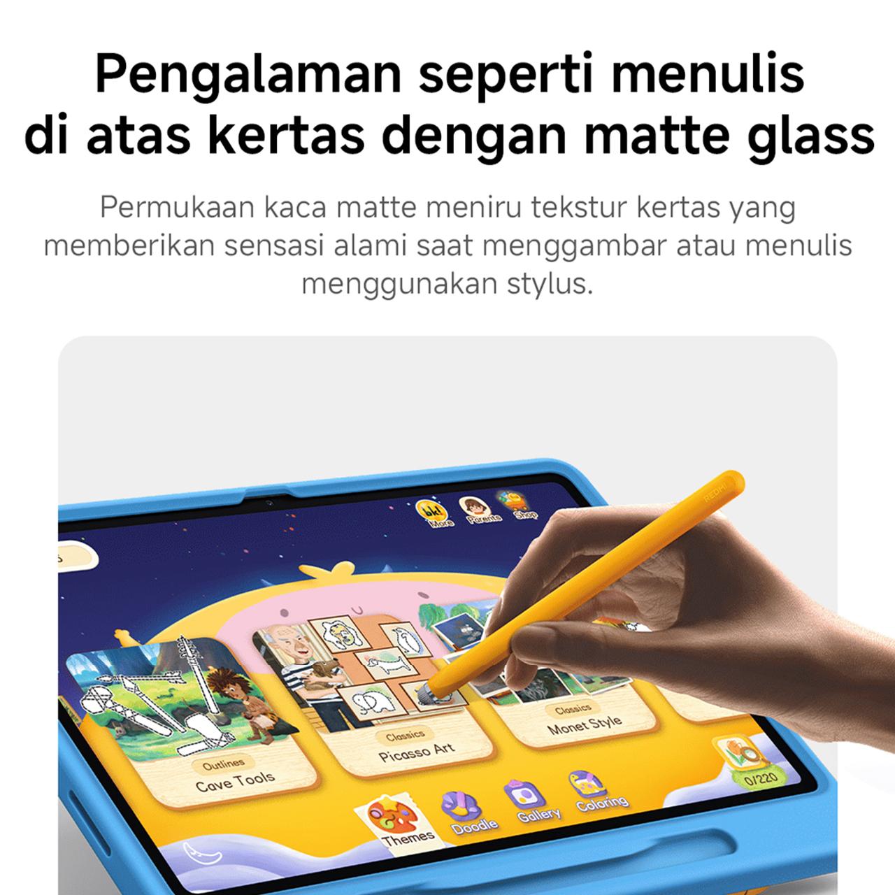 Xiaomi Redmi Pad 2 Play Bundle (4GB/128GB) | 11" 2.5K layar matte glass lebih aman untuk mata | Digital parenting assistant | Baterai jumbo 9000mAh (typ) untuk 17 jam belajar dan bermain tanpa henti | Play bundle casing dan stylus di dalam box
