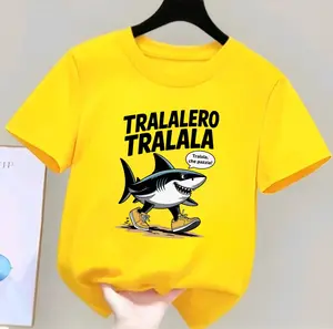 Baju Anak Anak Cowok Cewek Ideal 0-12 Tahun Unisex anak laki-laki perempuan Tralalero tralala