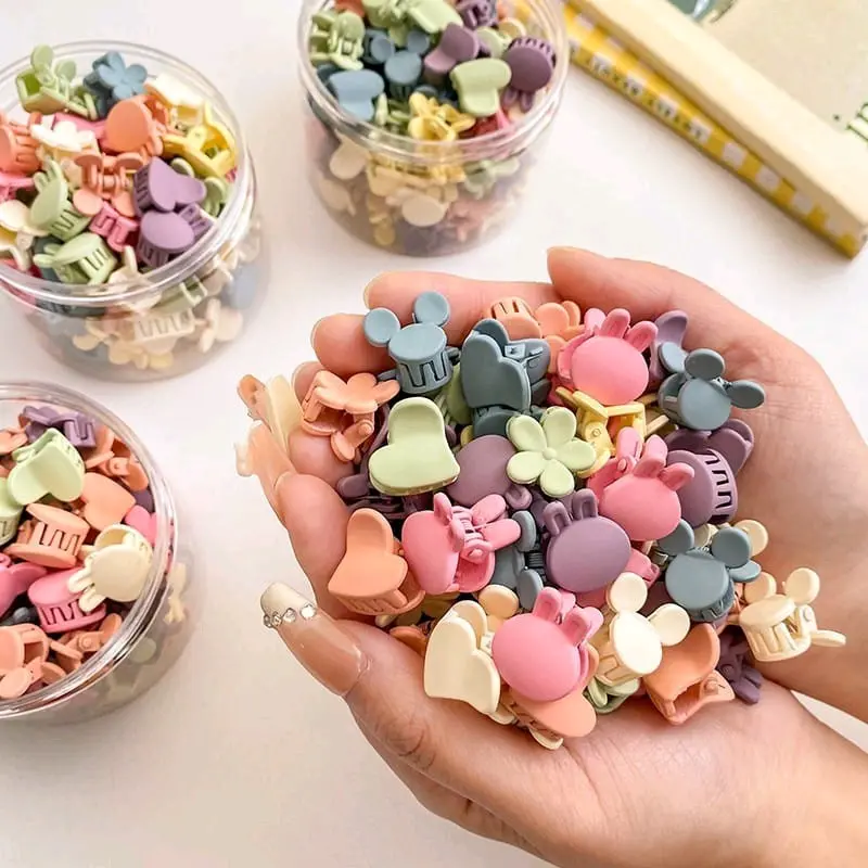 [ Isi 100pcs ] Jepit Rambut Mini Anak Tabung Isi 100pcs | Jepit Rambut Baby Premium | Baby Hair Clips Cute Toples Isi 100pcs Bunga Cantik