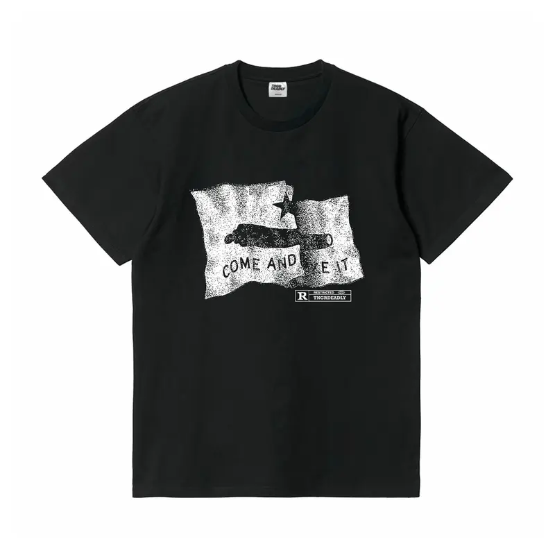 TNGRDEADLY T-Shirt COME Black Tees Kaos Pria 0
