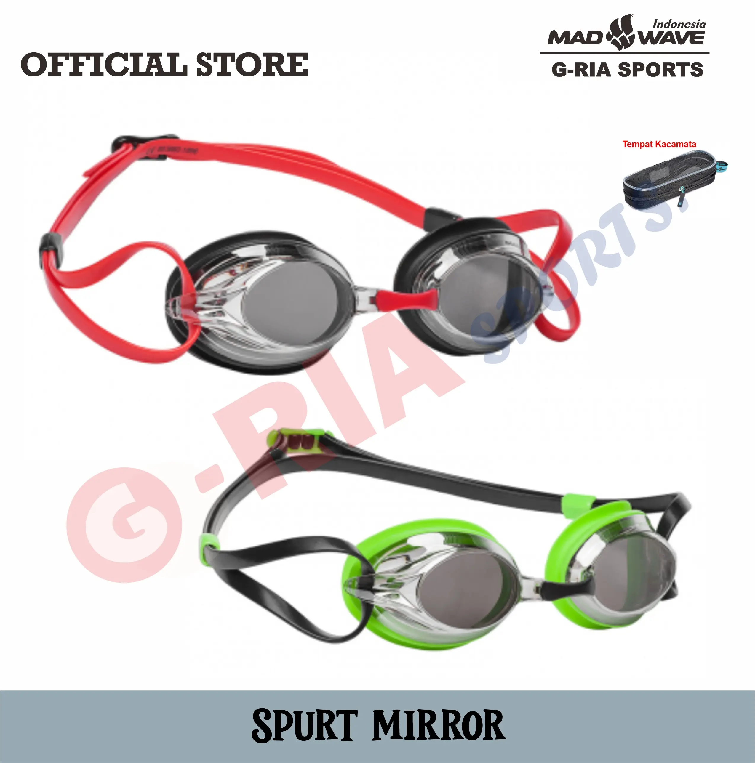 Kacamata Renang Original Madwave ( Spurt LensaMirror / Rainbow ) ALL SIZE