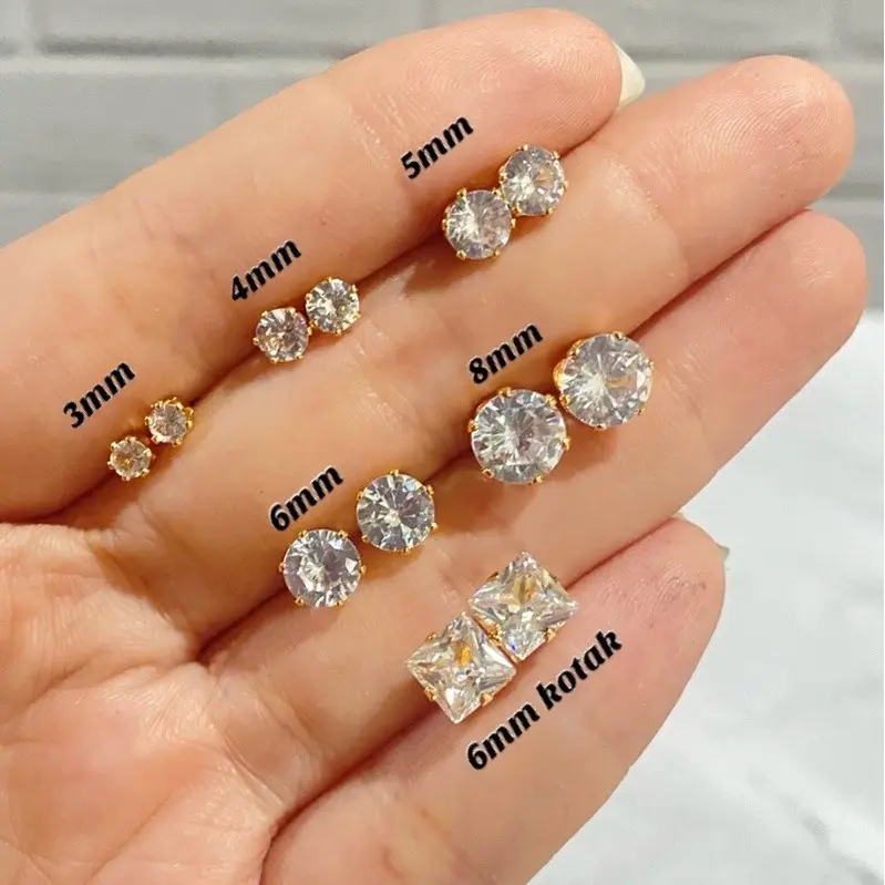 COD ANTING TUSUK DESY PERMATA SILVER GOLD TITANIUM anti karat tidak mudah luntur