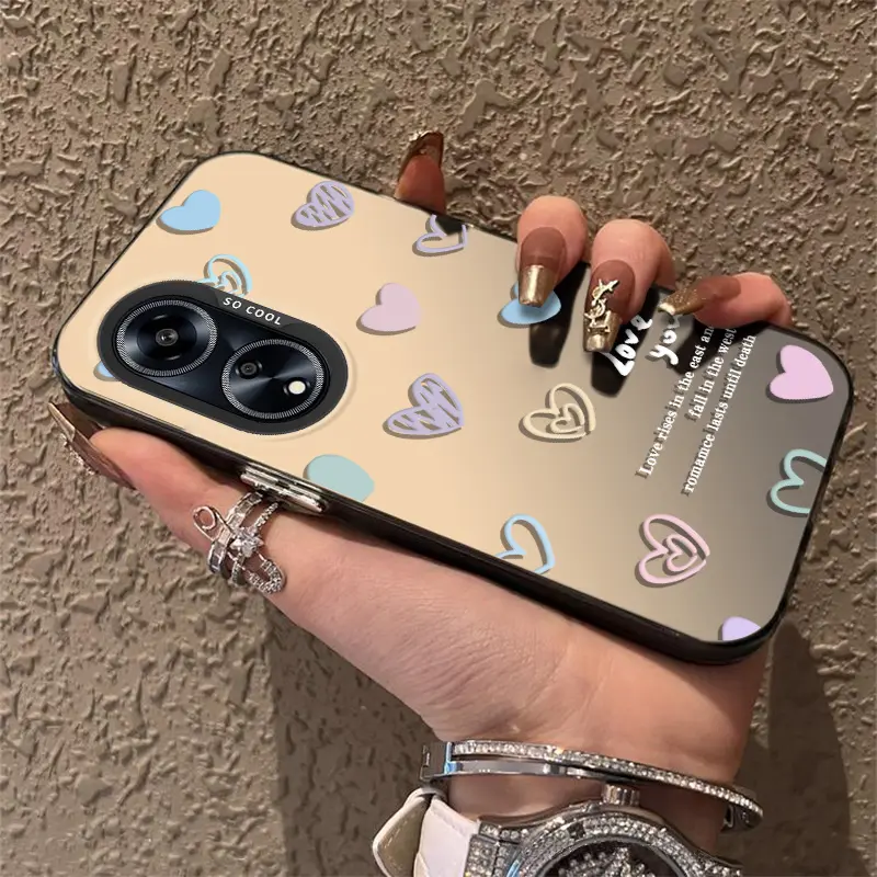 Casing Hp for OPPO A78 4G 5G CPH2565 CPH2483 CPH2495 Perumahan tahan benturan Casing HP kartun wanita Case lucu Tombol terpisah Kasus bergaya Casing keras IMD Cangkang akrilik Cangkang terlaris