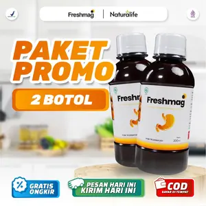 [PROMO] PAKET 2 BOTOL FRESHMAG - Untuk Bantu Masalah [ Maag Asam lambung & Gerd ] -  Madu Honey Kesehatan Bahan Herbal